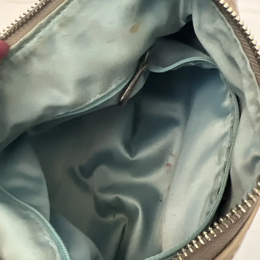 Coach Kristin Patent‎ Leather Hobo 19299 Shoulder Bag Purse Tan Taupe 13 X 10